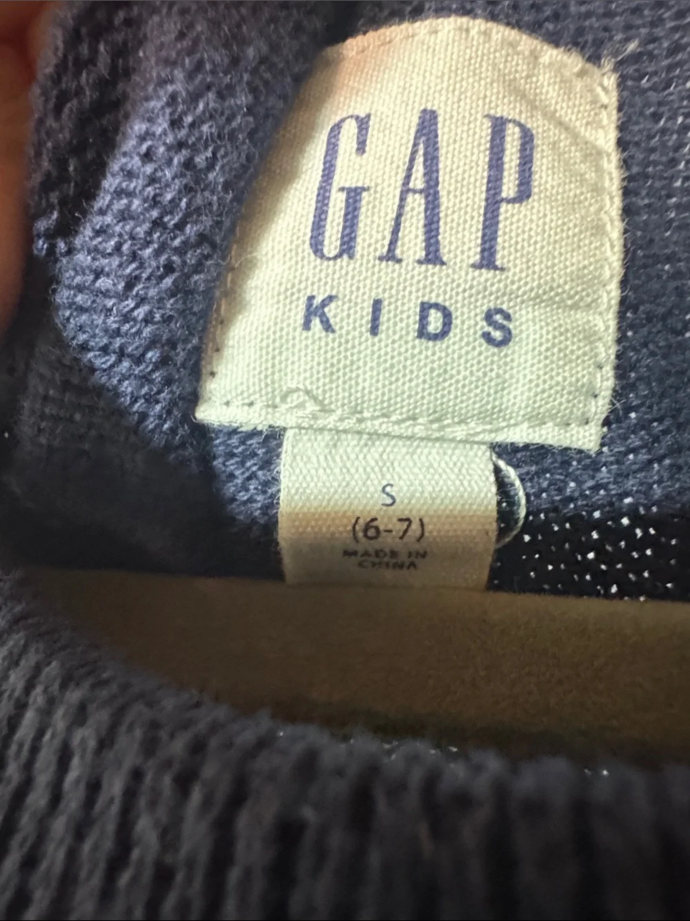 GAP Multicolor Striped Crewneck Sweater - Navy, Green, Yellow, Orange Size 6B